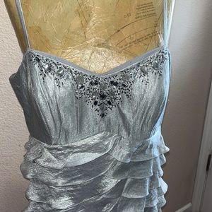 Ignite Evenings Silver Gown with Jacket